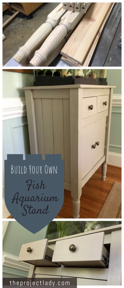 Build Your Own Fish Aquarium Stand - theprojectlady.com